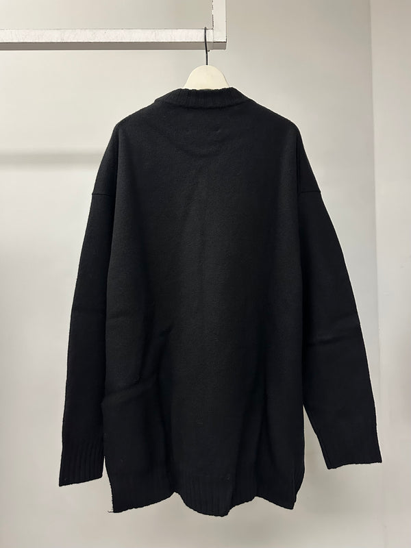 SWEATER CN LS BLACK
