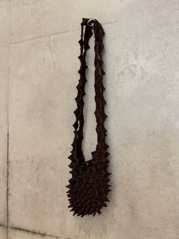 SPIKY SHOPPING BAG BROWN
