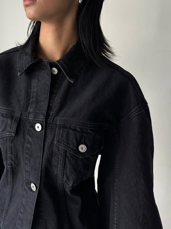 LA VESTE DE-NIMES BLACK