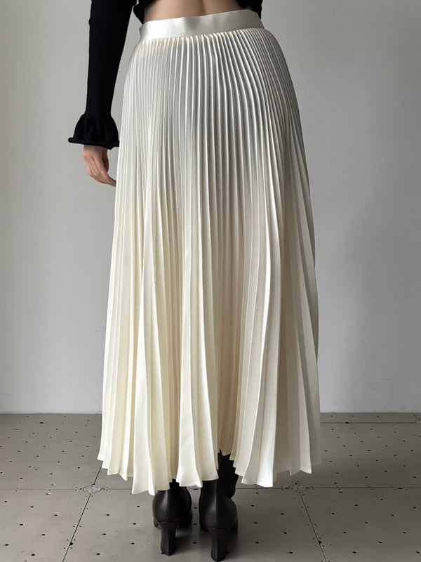 【J02MA0407J70096】SKIRT 146 PL IVORY