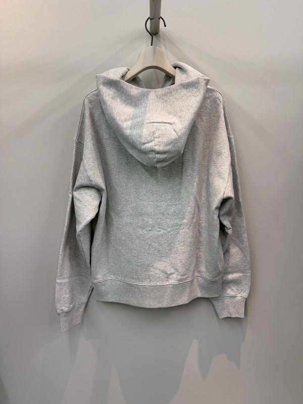 NATIONALEMBROIDERED ZIP HOODIE GREY