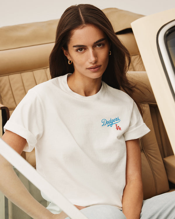 DODGERS SERIF T-SHIRT WHITE