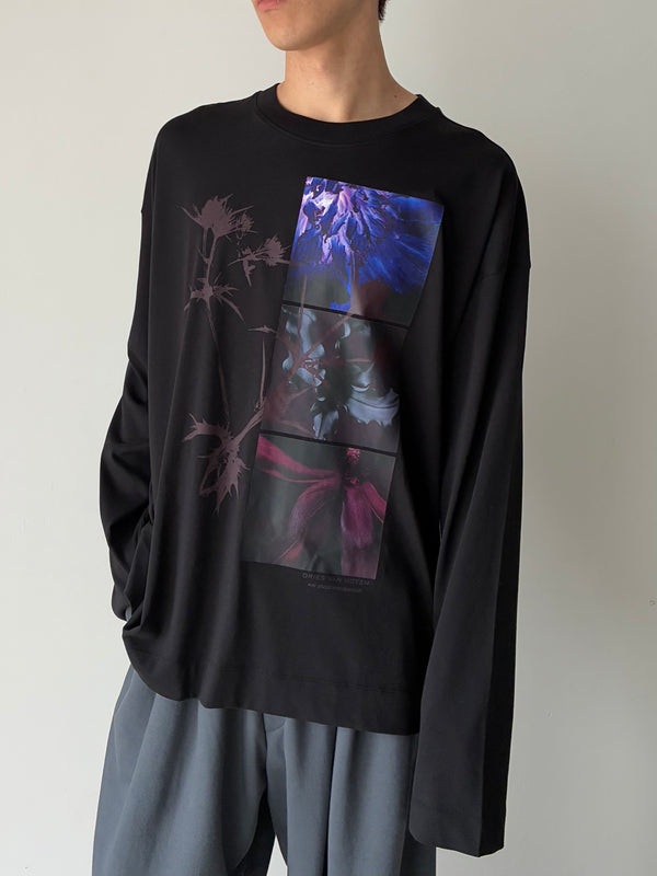 【問い合わせ商品】02040-HEGLAND PR 2603 M.K.LS.T-SHIRT BLACK