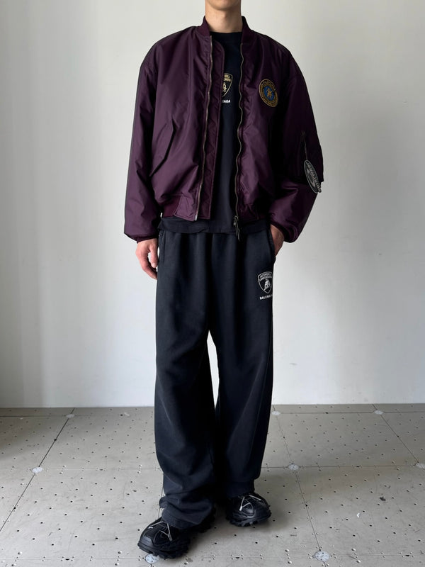 LARGE BOMBER BURGUNDY