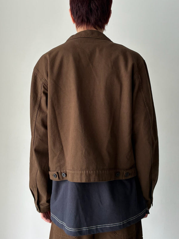 【OW1188 LD1067】TRUCKER JACKET BROWN