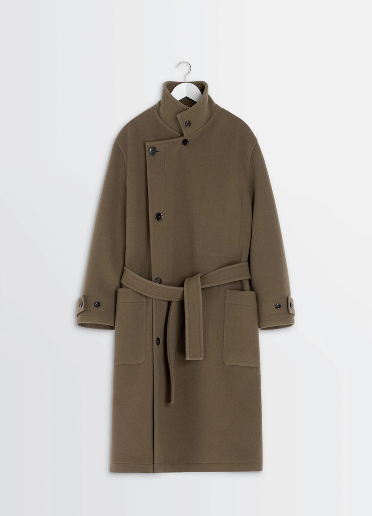 【CO1037 LF1116】WRAP COAT BROWN