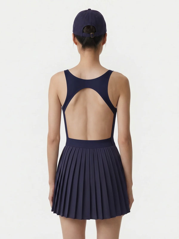 【33SR04DR00975326BL106】Signature Logo Court Dress NAVY