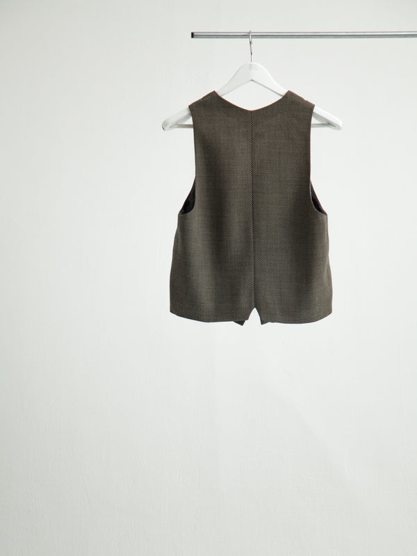 【S26AW06VE】LAST BUTTON VEST GREY
