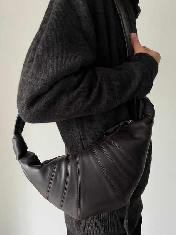 SMALL CROISSANT BAG BROWN