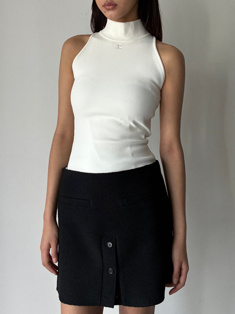 HERITAGE KNIT TOP WHITE