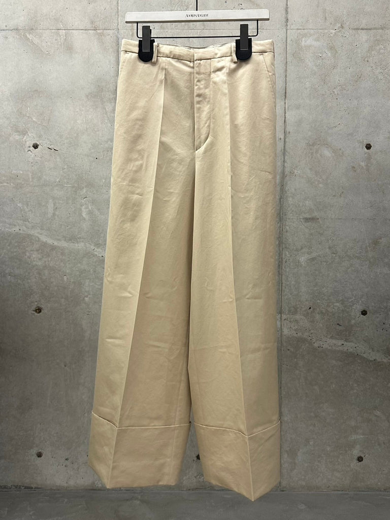 WIDE TROUSERS BEIGE