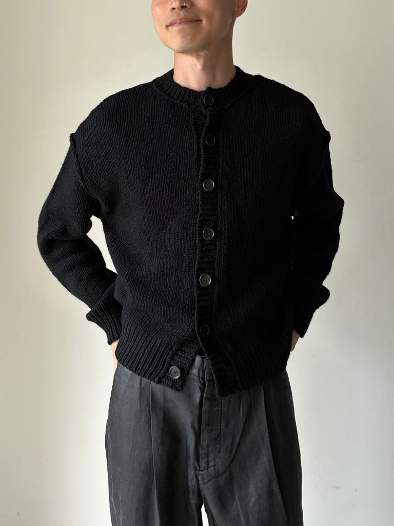 【M4263PS】PITCH CARDIGAN BLACK