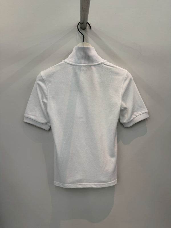 【S6-M-3038】FLAT POLO WHITE