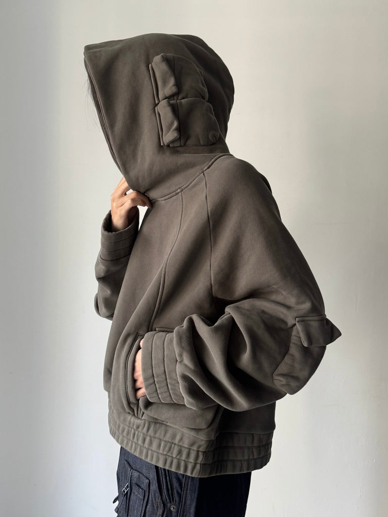 CARGO HOODIE GREY
