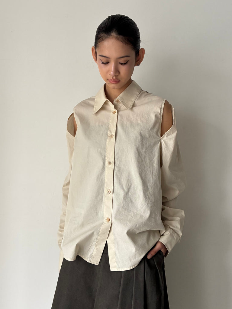 SLIP SHIRT BEIGE