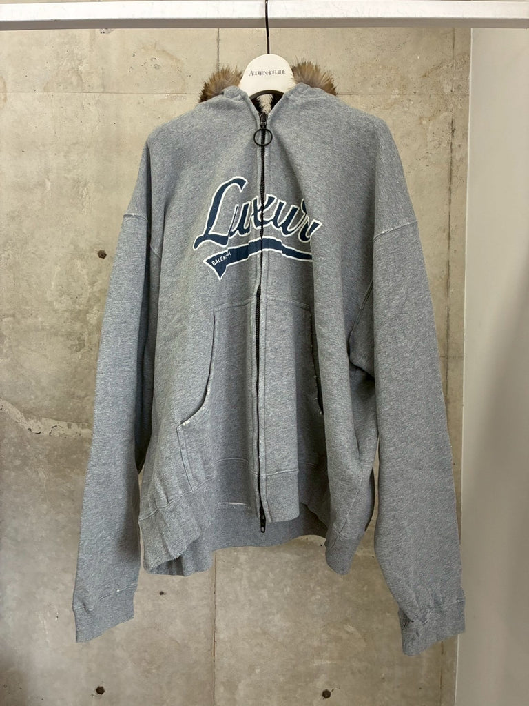 ZIP-UP HOODIE GREY