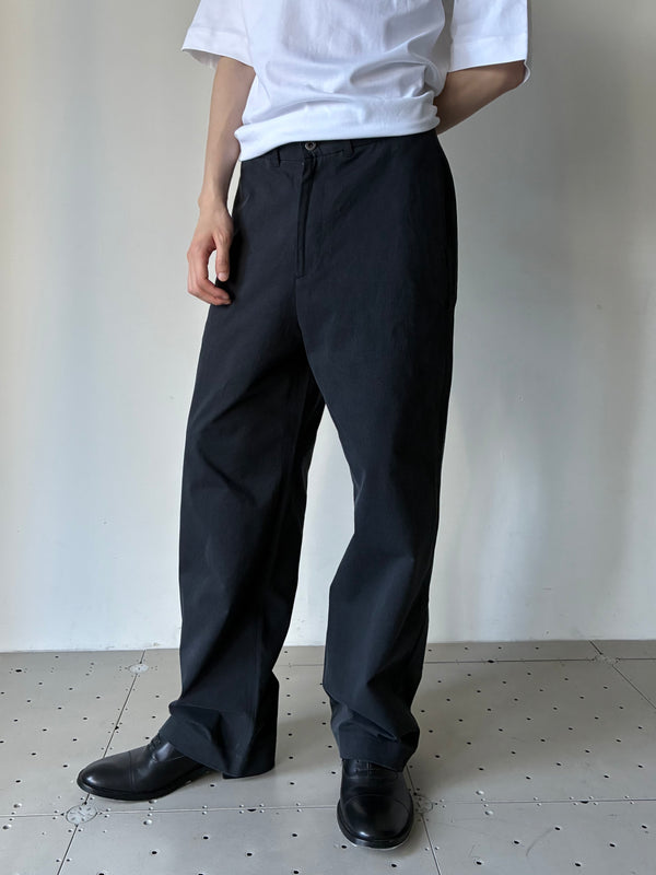 JAMES RELAXED TROUSERS IN COTTON NEP BLACK