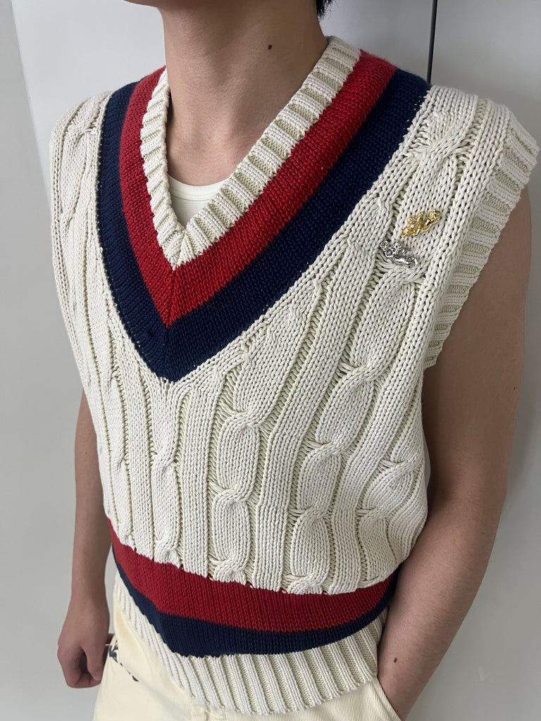 ばなな　19ss kudos asymmetry knit vest /ク Knit Vest – KUOSE.com