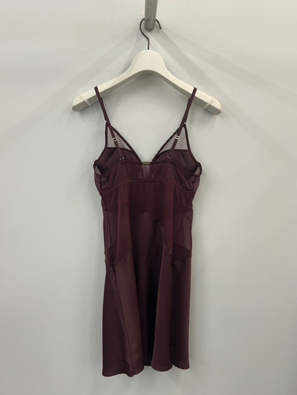 FETICO×YUE BRACAMISOLE BURGUNDY