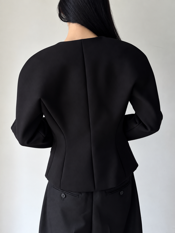 【25EJAW00103AW00531】LA PETITE VESTE OVALO BLACK