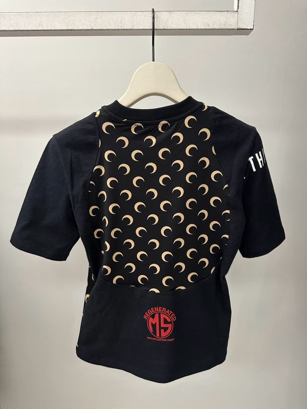 REGENERATED GRAPHIC T-SHIRTS BABY FIT T-SHIRT	BLACK