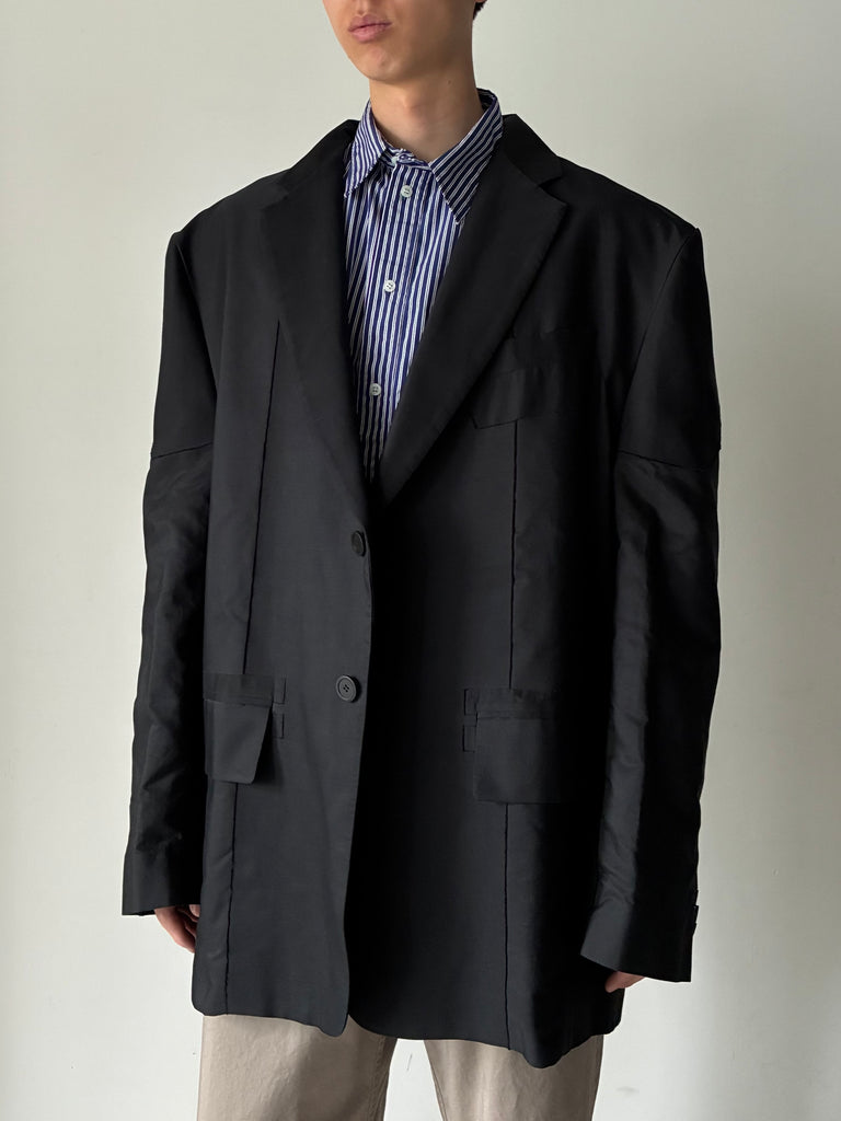 3D WOVEN JACKET BLACK