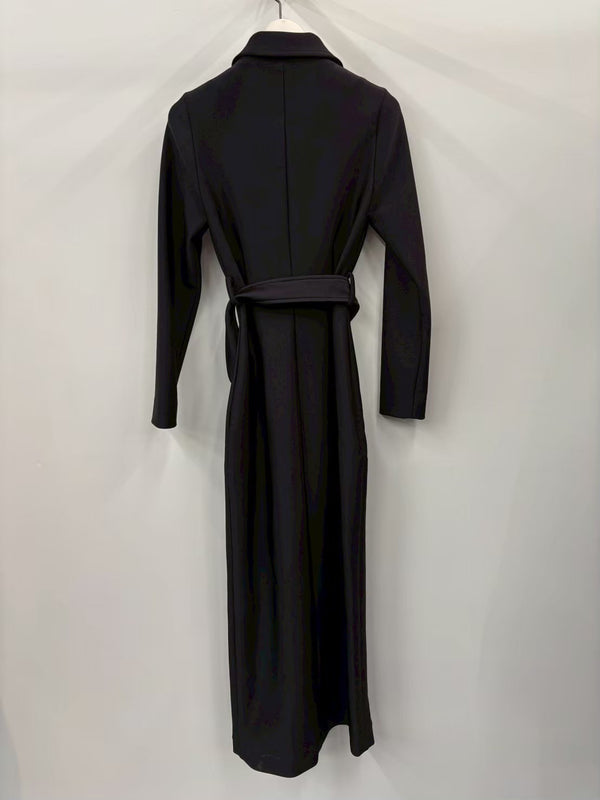 FITTED TRENCH COAT BLACK