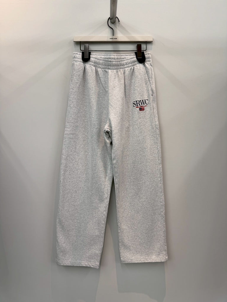 NAUTICAL EMBROIDERED WIDE SWEAT PANT GREY