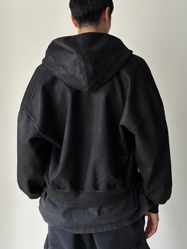 Cropped Zip-Up BLACK