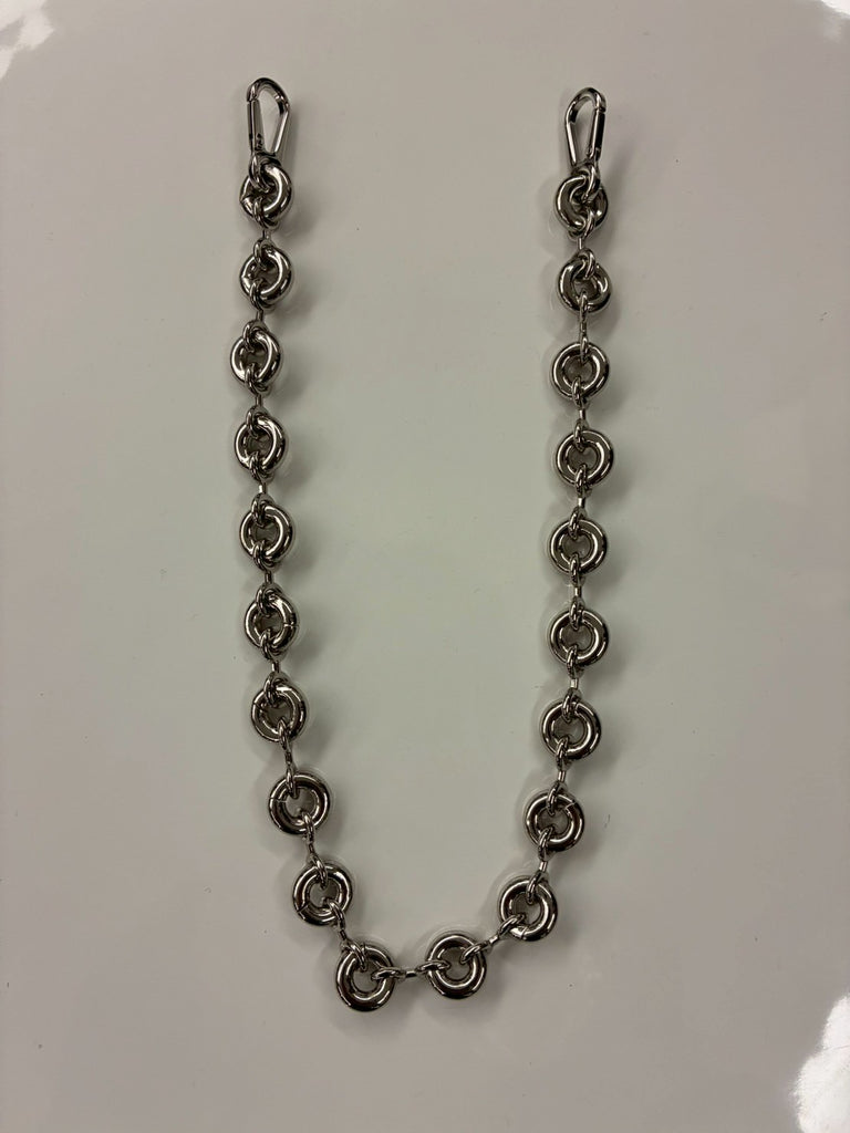 DONUT CHAIN  SHORT STRAP SILVER