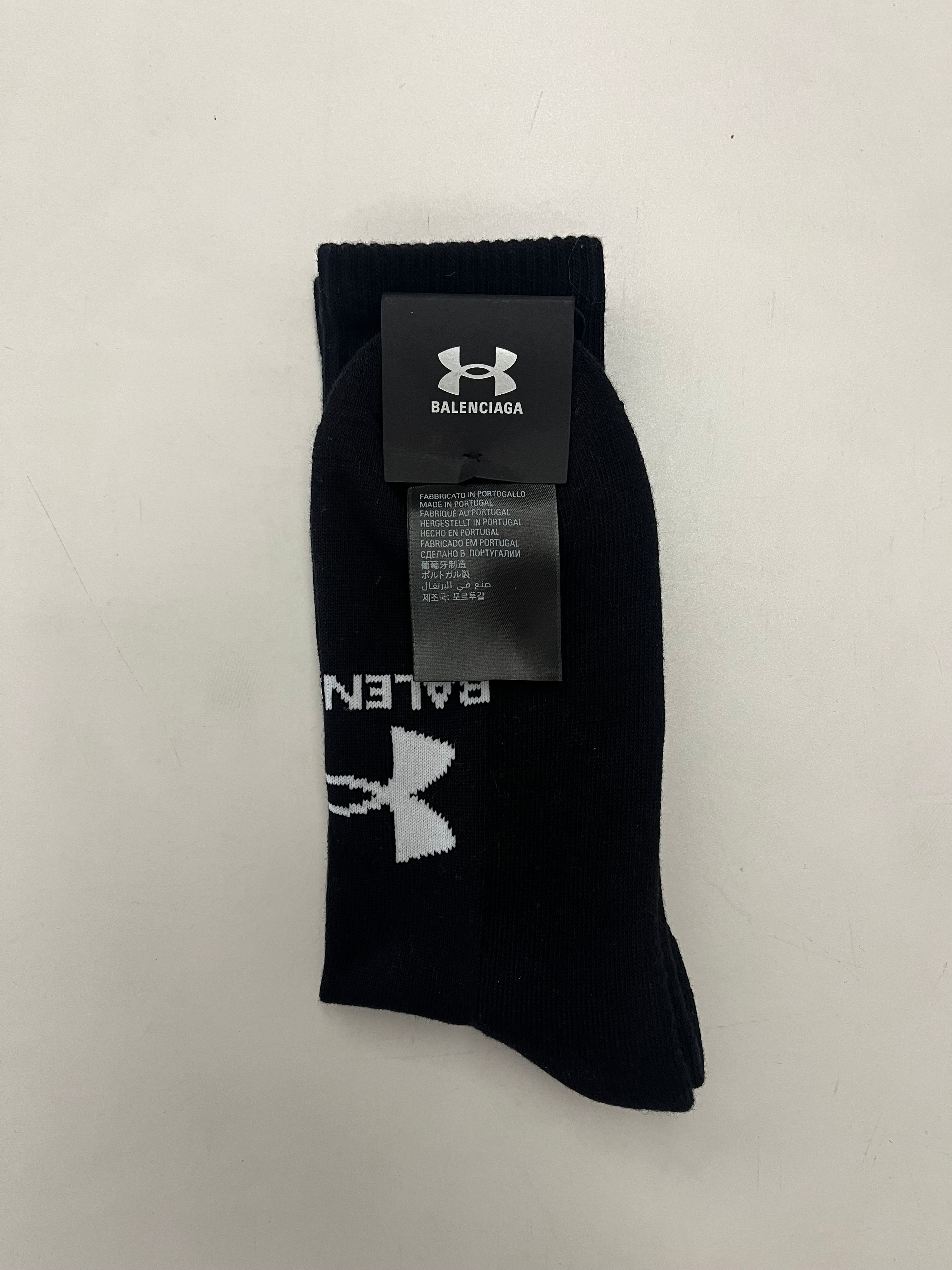 【海外限定】 TENNIS UA BALENCIAGA SOCKS バレンシアガ BALENCIAGA BLACK ウェア