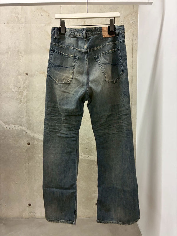 LOW CROTCH PANTS BLUE