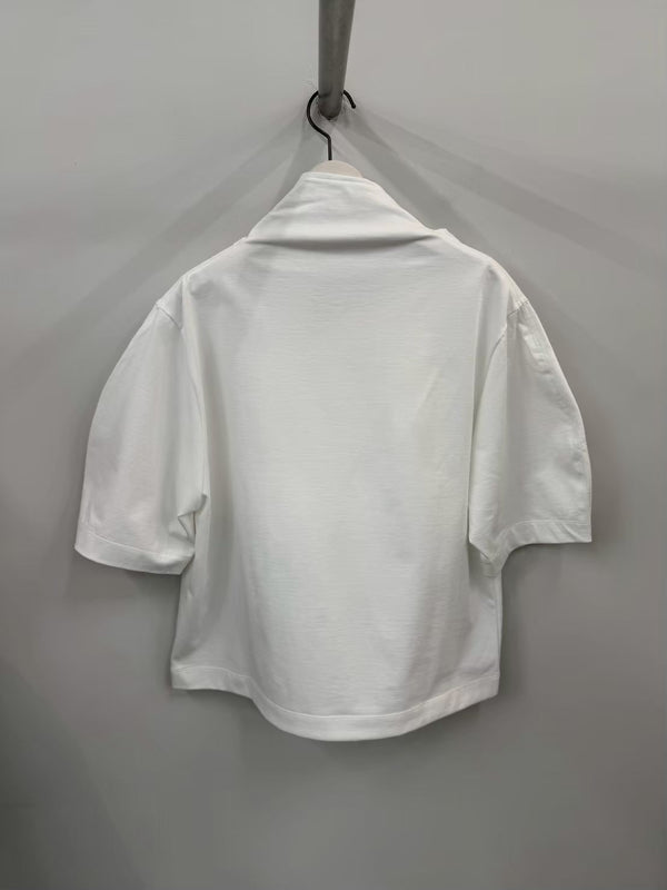 【033-026-CT013】PURE ORGANIC COTTON BLOUSE WHITE
