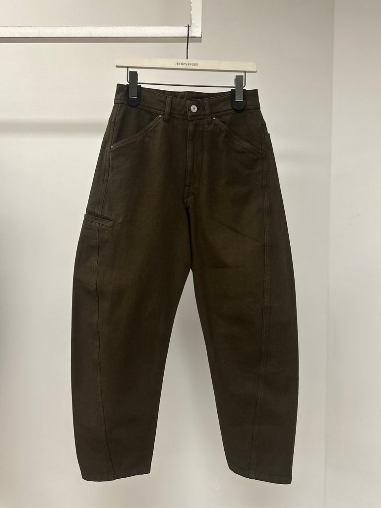 【PA1102 LD1068】TWISTED WORKWEAR PANTS BROWN