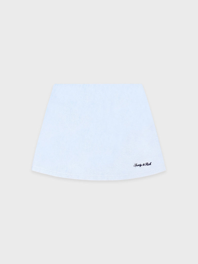 【33SR01SK007710326BL90】Signature Logo Terry Skirt L. BLUE