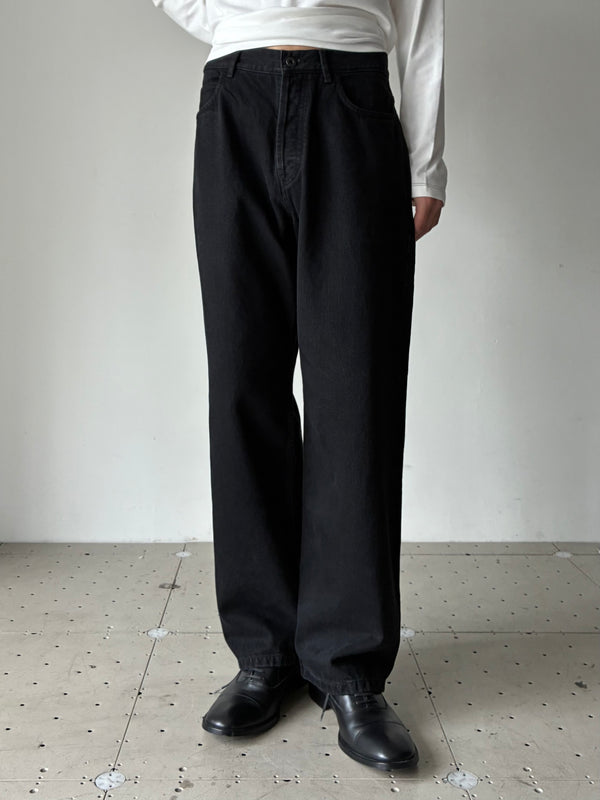 TAILORED SELVEDGE JEANS IN JAPANESE DENIM BLACK