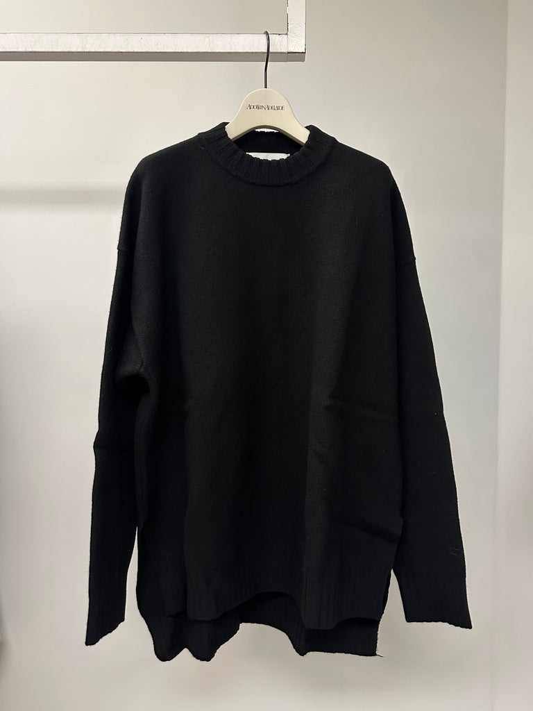SWEATER CN LS BLACK