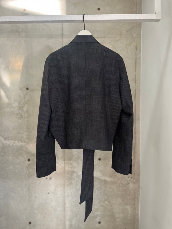 WRAP BLAZER GREY