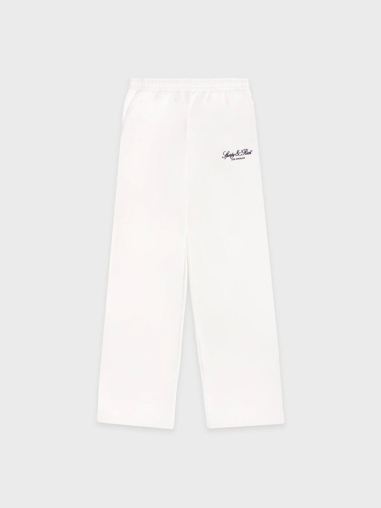 【33SR02PA07176269WH37】Vendome LA Embroidered Wide Sweatpant WHITE