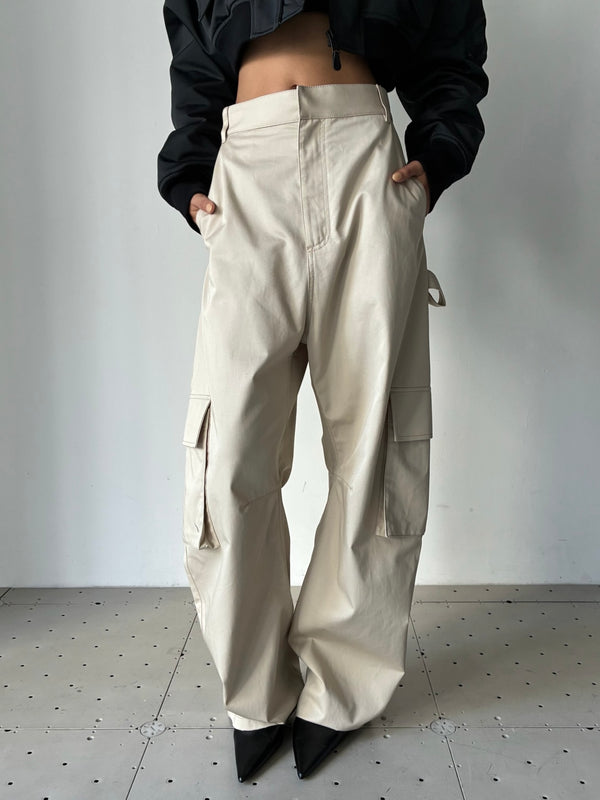 【A002AD-TSP13-9501】Relaxed Cargo Pant BEIGE