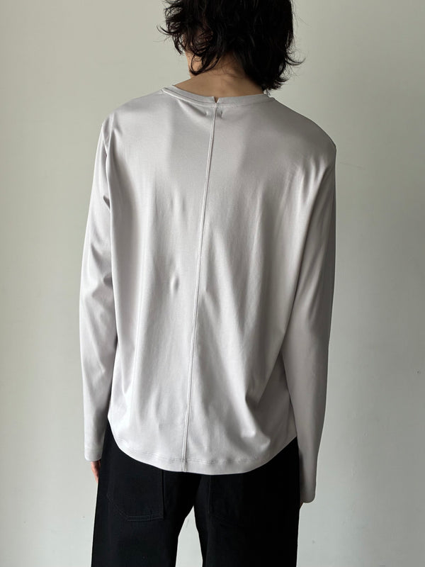 【013-A-1731-OW】Rio Polar Jersey Top in Suvin Cotton WHITE
