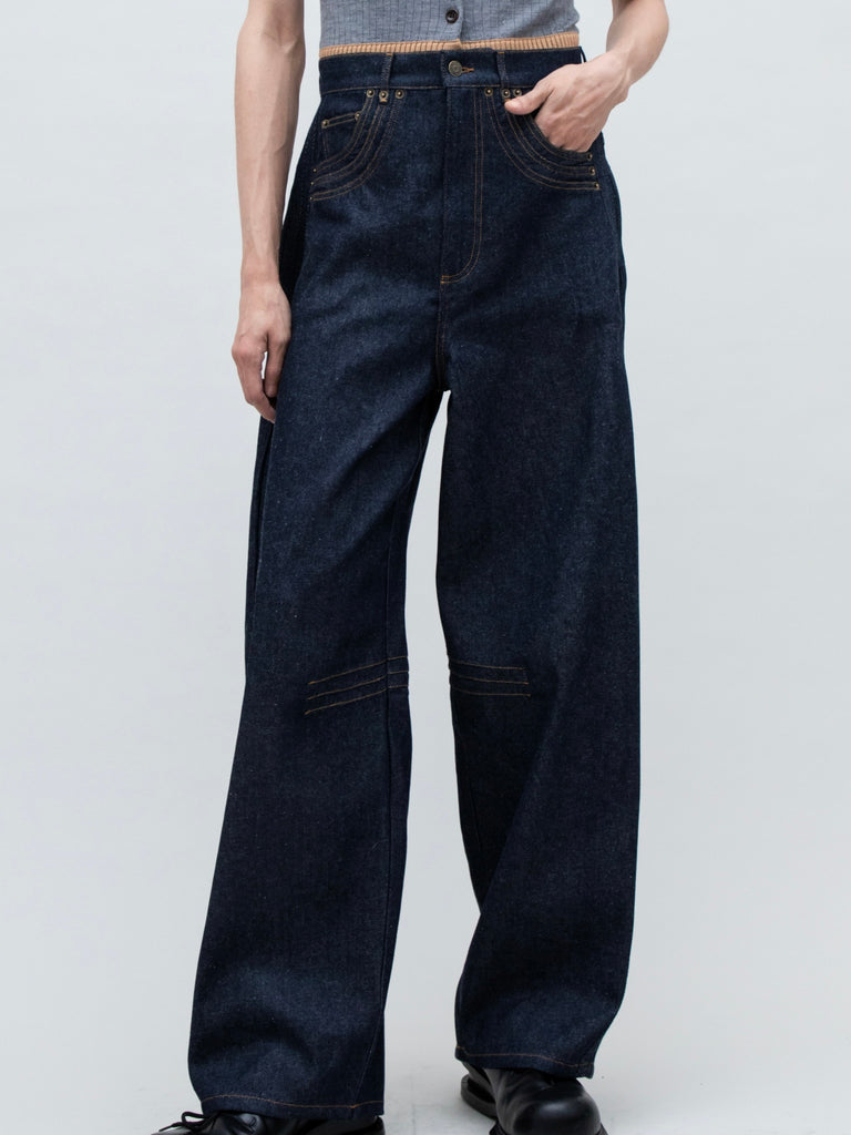 OVERSCALED DENIM INDIGO