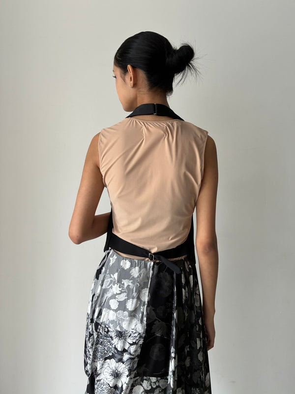 【S29FB0103】GILET BLACK