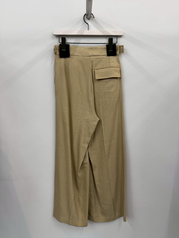 【034-026-WP019】LINEN WIDE TROUSER BEIGE