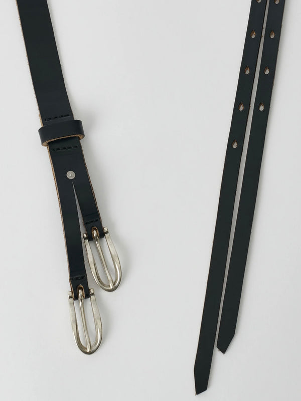 【A2258TBC】 TWIN TONGUE BELT BLACK