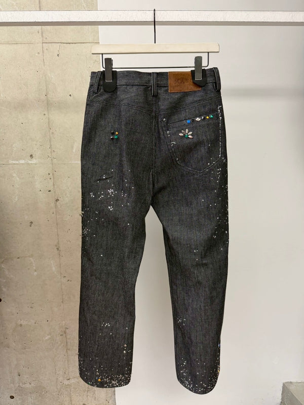 GA**XY PIQUE WORK TROUSERS BLACK