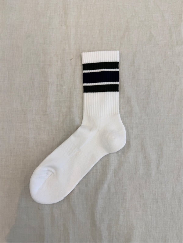 SERIF LOGO SOCKS WHITE