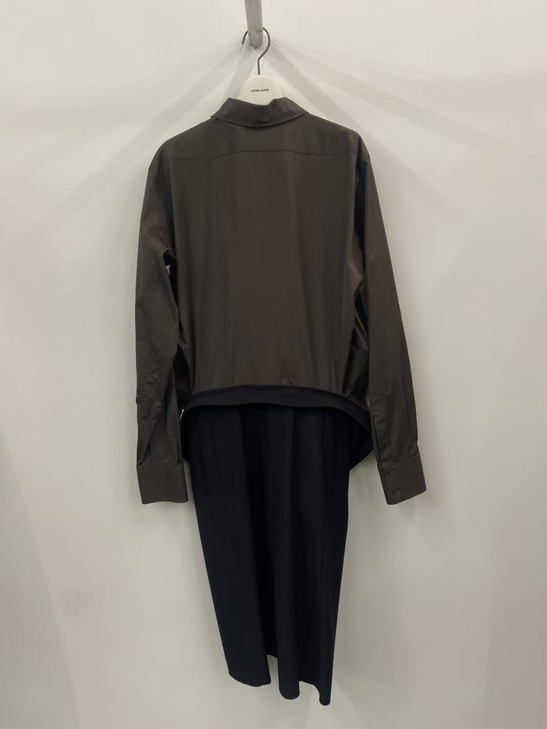 MIDI DRESS BROWN