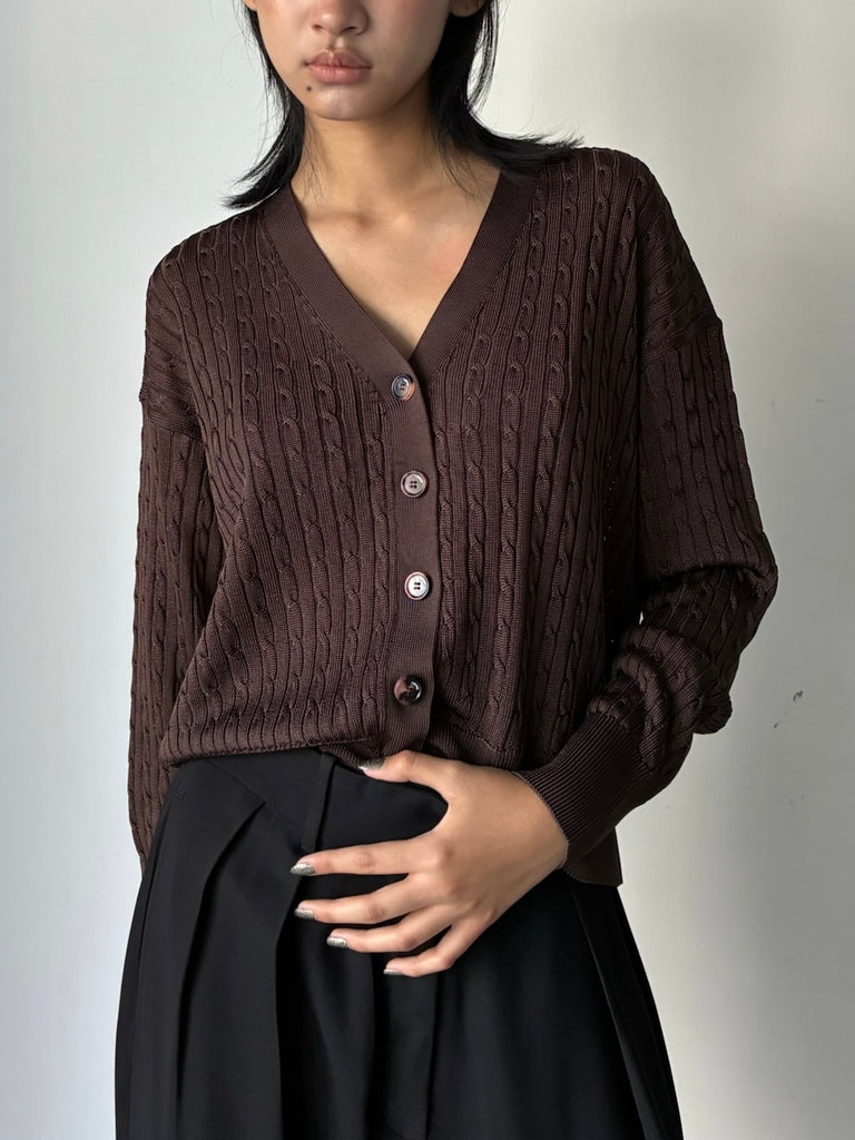 CARDIGAN BROWN
