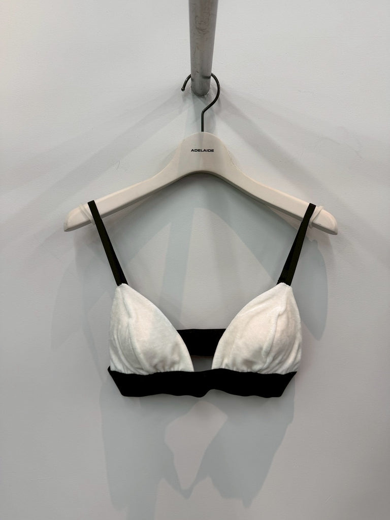 【FTC264-0414】VELOUR BRALETTE WHITE